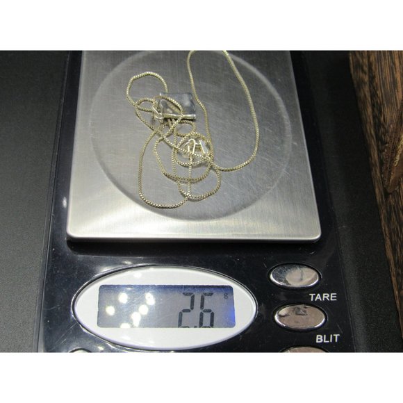 18" Sterling Silver Small Celtic Pattern Pendant Necklace Vintage Minimalist - Picture 6 of 6